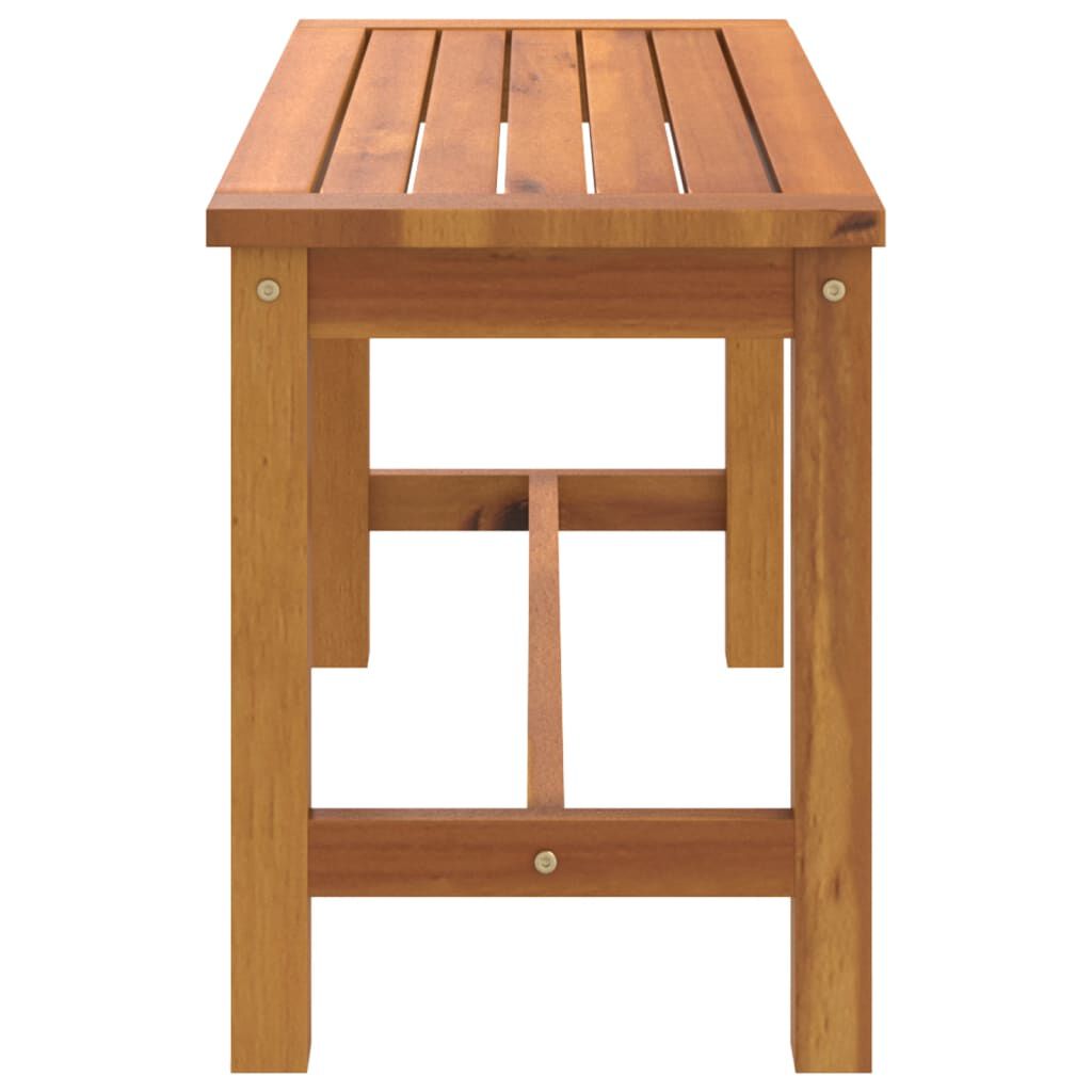 vidaXL مقعد طويل للحديقة 45x35x80 سم خشب أكاسيا صلب