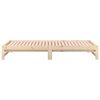 vidaXL سرير نهاري قابل للسحب 2*(200x90) سم خشب صنوبر صلب