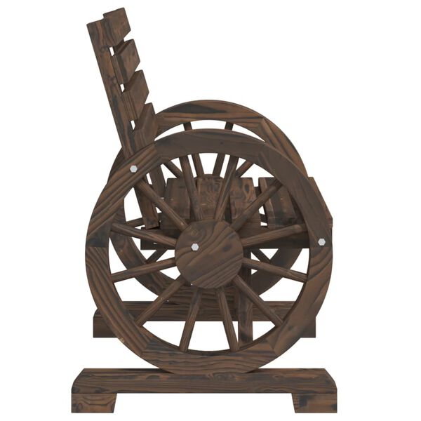 vidaXL طقم جلسة حديقة 3 قطع خشب تنوب صلب