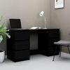 vidaXL مكتب كتابة لون أسود 140×50×77 سم خشب صناعي