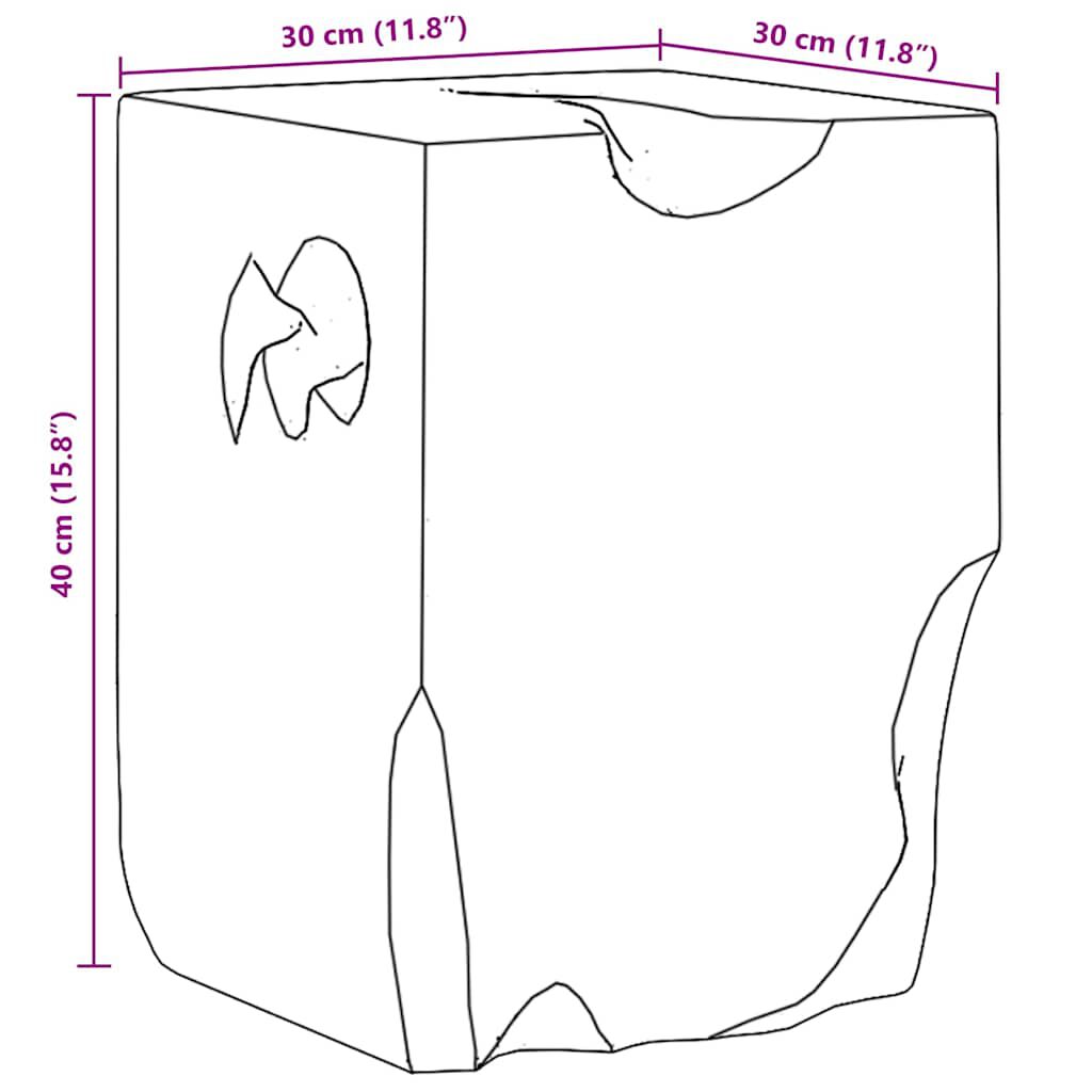 vidaXL مقعد خشب ساج صلب