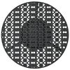 vidaXL طاولة بيسترو أسود 40×70 سم معدن