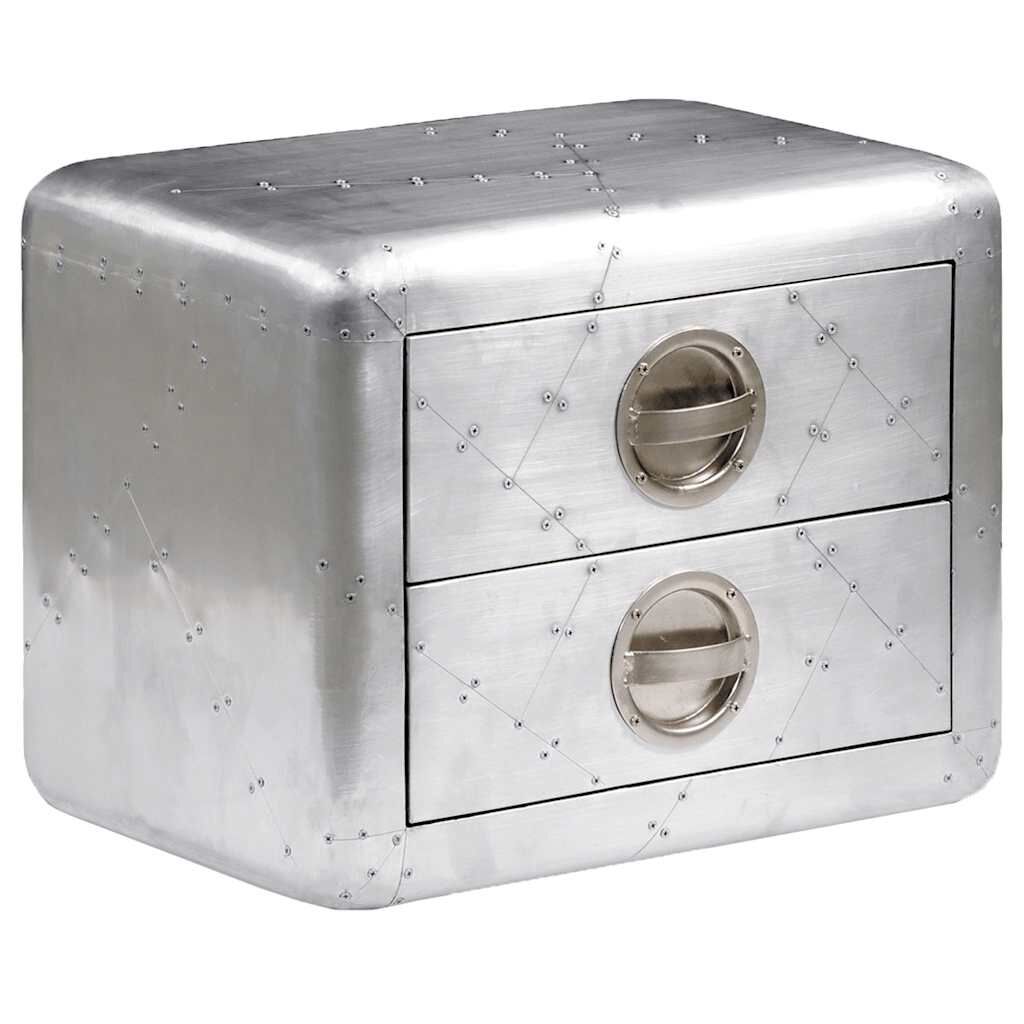 طاولة طرفية vidaXL مع درجين طراز طيار طائرة عتيقة