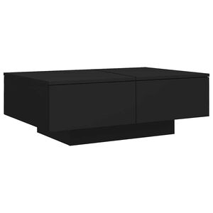 vidaXL طاولة قهوة لون أسود 31x60x90 سم خشب صناعي