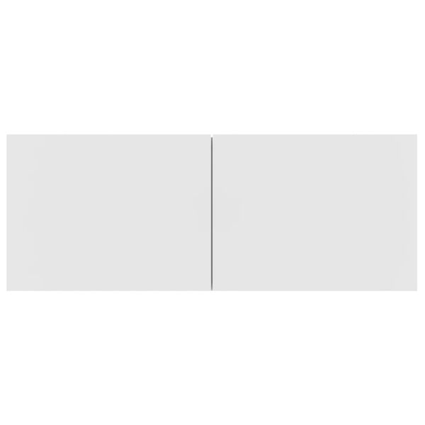 vidaXL طقم خزانة تلفزيون 6ق أبيض خشب صناعي