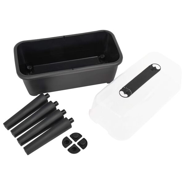 vidaXL حوض زرع مرتفع 77×38.7×82 سم بولي بروبيلين