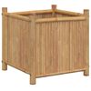vidaXL أصيص 50x50x50 سم خيزران