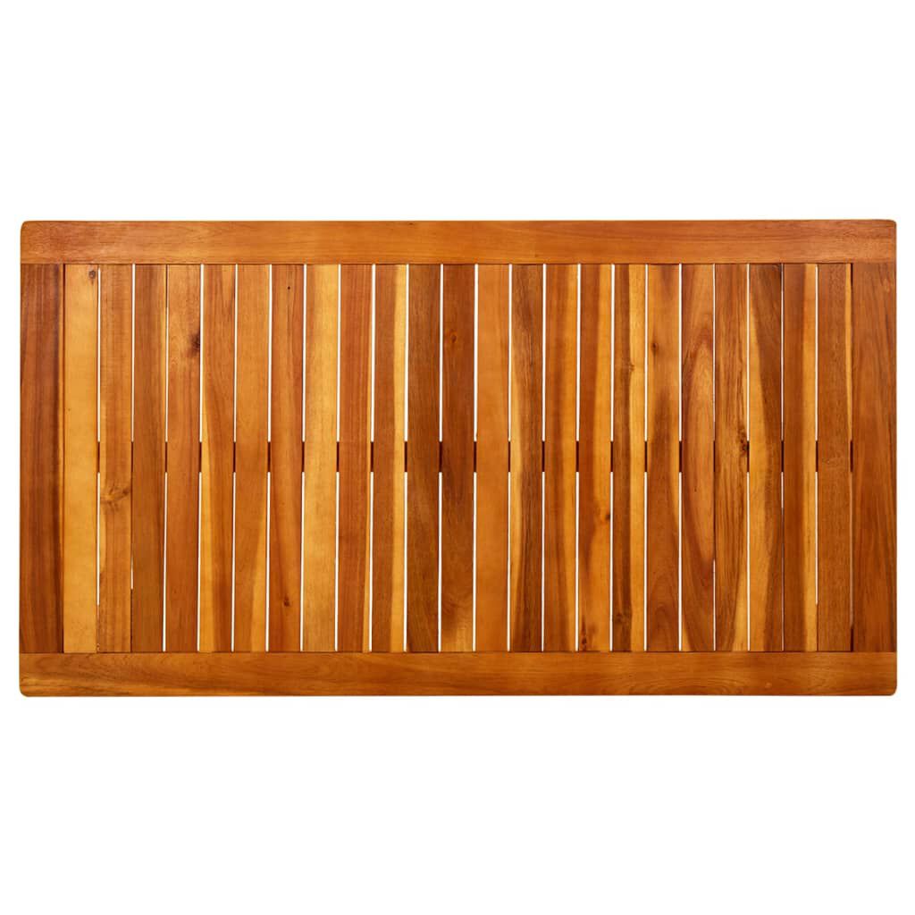vidaXL طاولة قهوة للحديقة 110×60×45 سم خشب أكاسيا صلب