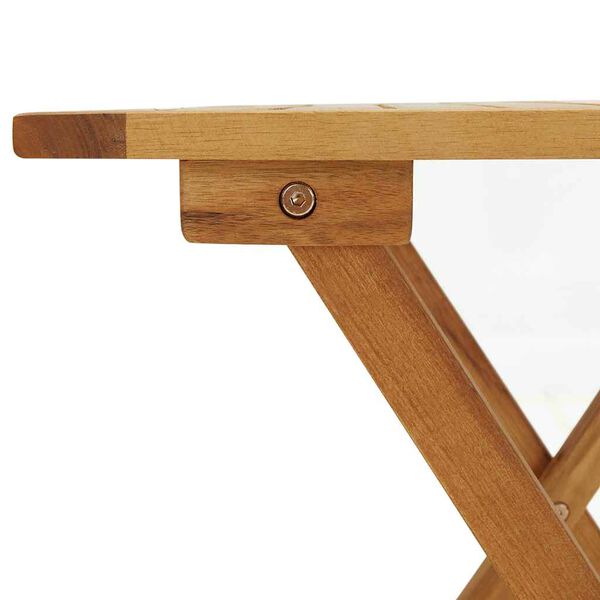 كراسي استرخاء vidaXL Outdoor مع مسند للقدمين وطاولة خشب سنط صلب