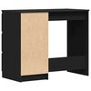 vidaXL مكتب لون أسود 90×45×76 سم خشب صناعي
