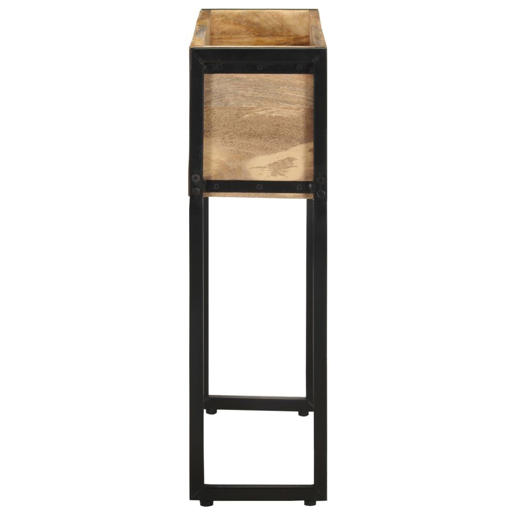 vidaXL حوض زرع 60×20×68 سم خشب مانجو خشن