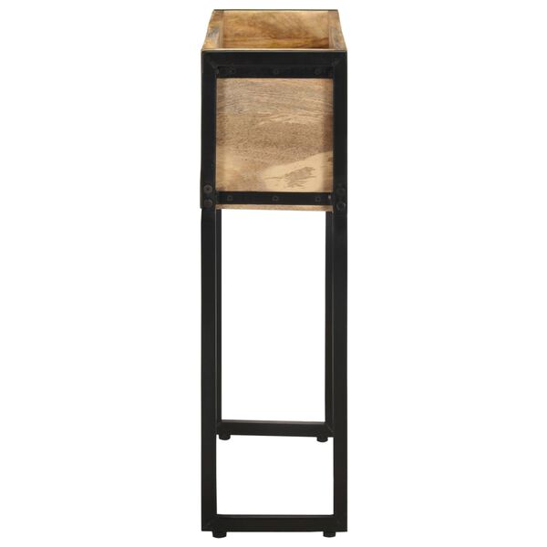 vidaXL حوض زرع 60×20×68 سم خشب مانجو خشن