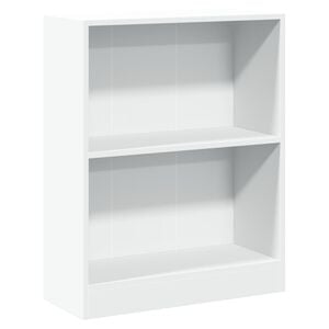 vidaXL رف كتب أبيض 60&times;24&times;76 سم خشب صناعي