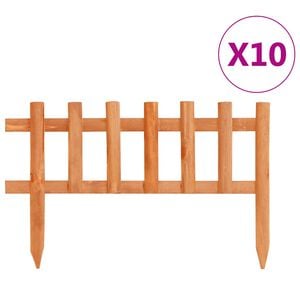vidaXL حواف عشب 10 ق خشب تنوب 4.4 م