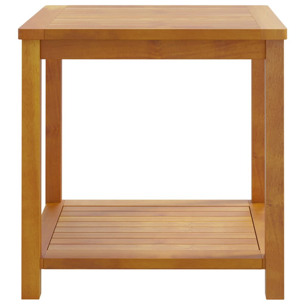 vidaXL طاولة جانبية خشب أكاسيا صلب 45×45×45 سم