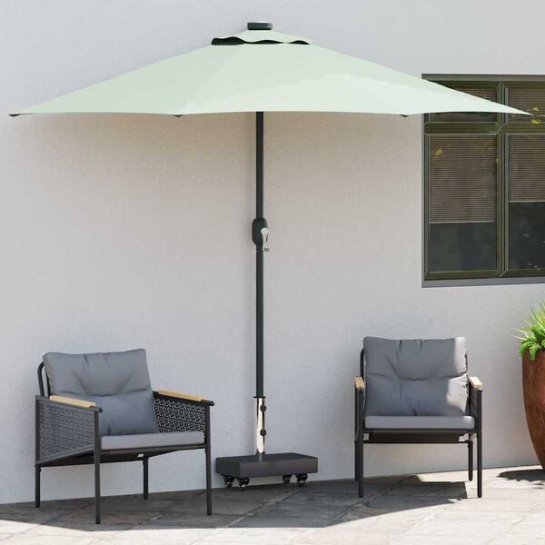vidaXL قاعدة مظلة أسود 45×25×8 سم جرانيت