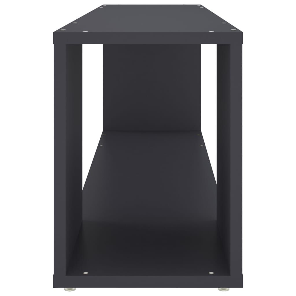 vidaXL خزانة تلفزيون رمادي 100×24×32 سم خشب صناعي