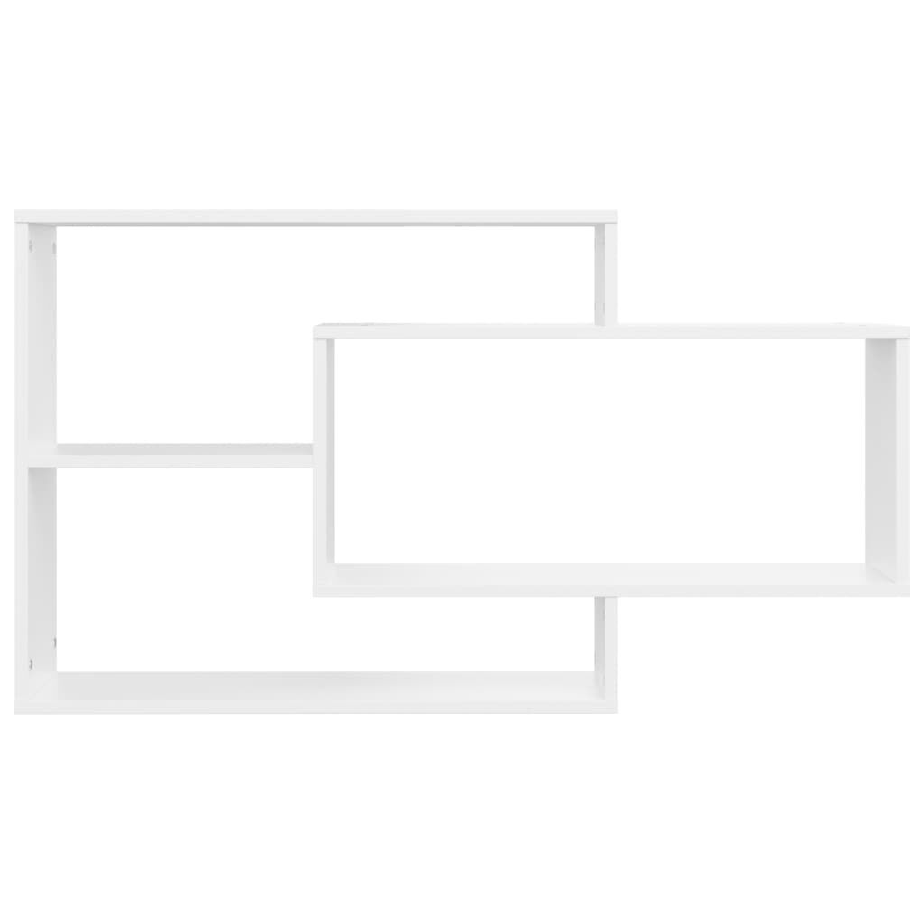 vidaXL رفوف حائط لون أبيض 104×20×58.5 سم خشب صناعي
