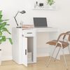 vidaXL مكتب أبيض 100x49x75 سم خشب صناعي