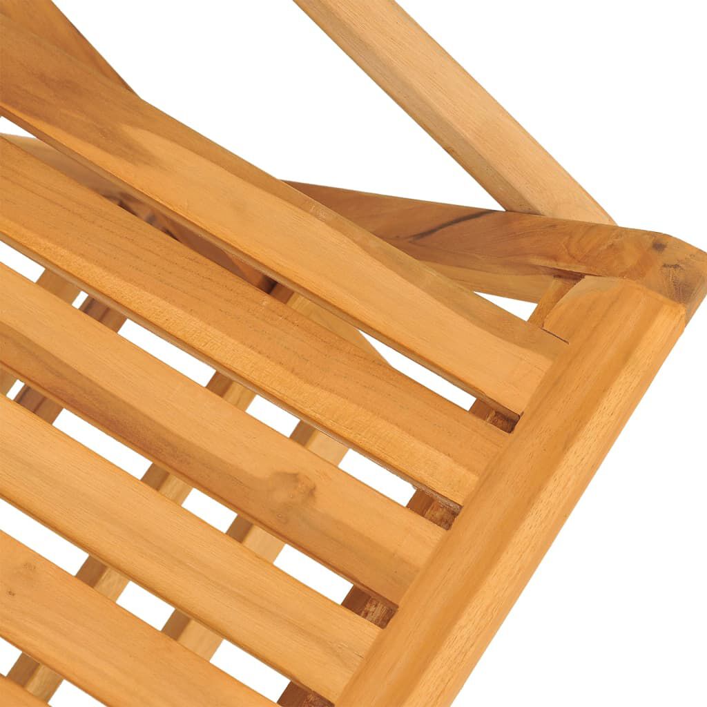 vidaXL كراسي حديقة قابلة للطي 4 ق 61x67x90 سم خشب ساج صلب