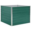 vidaXL حوض حديقة مرتفع 100×100×77 سم فولاذ مجلفن أخضر