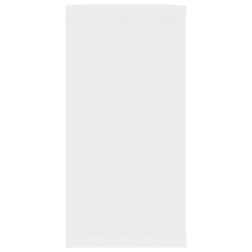 vidaXL رفوف حائط مكعبة 2 ق أبيض 100×15×30 سم خشب صناعي