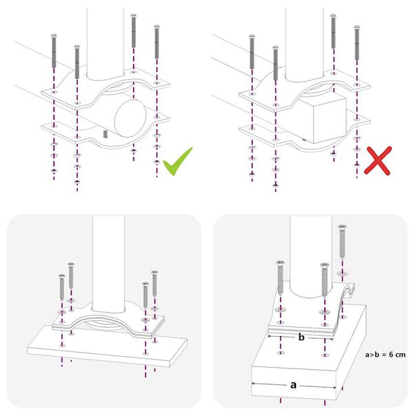 vidaXL مظلة فناء جانبية قابلة للسحب 80&times;300 سم كريمي