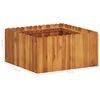 vidaXL حوض حديقة مرتفع 50×50×25 سم خشب أكاسيا صلب