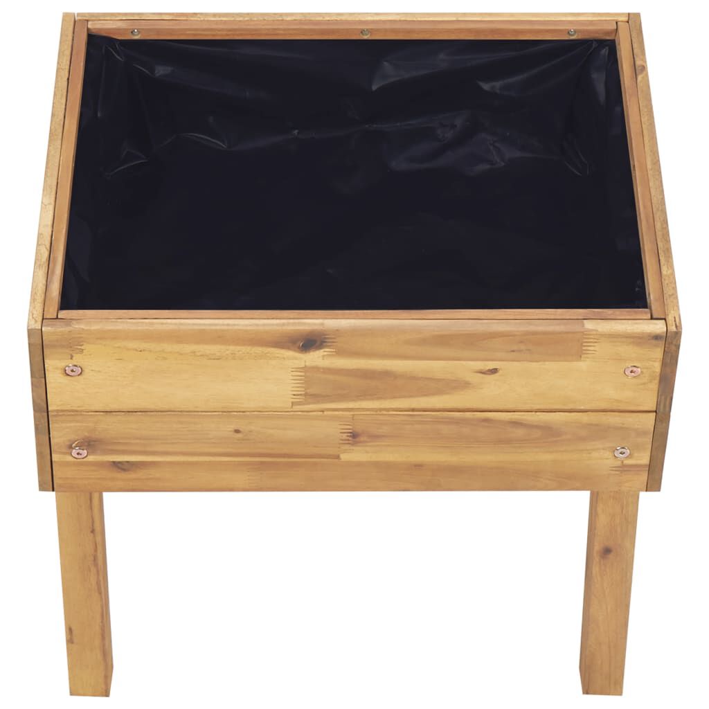 vidaXL حوض حديقة مرتفع 50×40×45 سم خشب أكاسيا صلب
