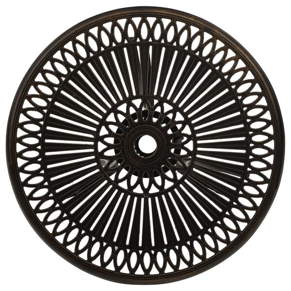 3070565 vidaXL طقم بيسترو 3ق ألومنيوم مصبوب برونزي (315567+315579)