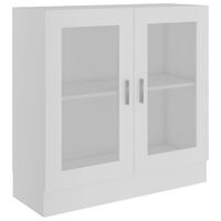 vidaXL خزانة عرض لون أبيض 82.5×30.5×80 سم خشب صناعي