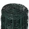 vidaXL سياج يورو فولاذ 0,8x25 متر أخضر