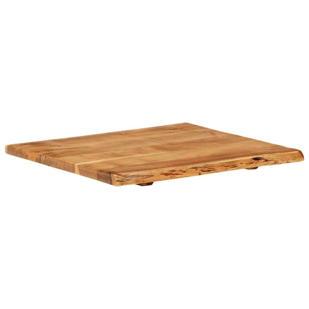 vidaXL سطح حوض حمام خشب أكاسيا صلب 58×55×2.5 سم
