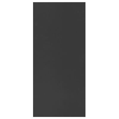 vidaXL خزانة كتب/خزانة جانبية لون أسود 66×30×130 سم خشب صناعي