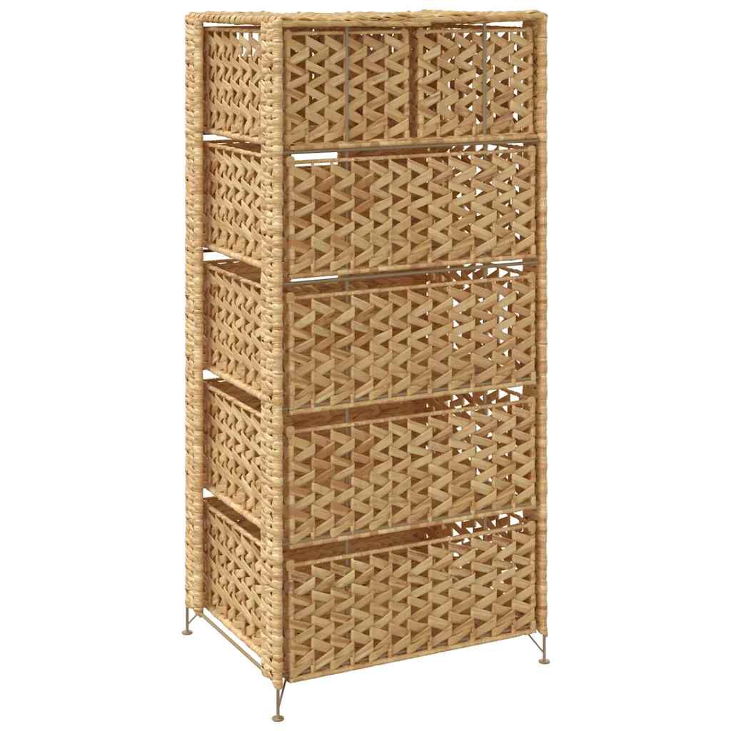 vidaXL وحدة تخزين مع 6 سلال 100x37x47 سم عشب الماء