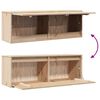 vidaXL خزانة حائط 35x30x100 سم خشب صنوبر صلب