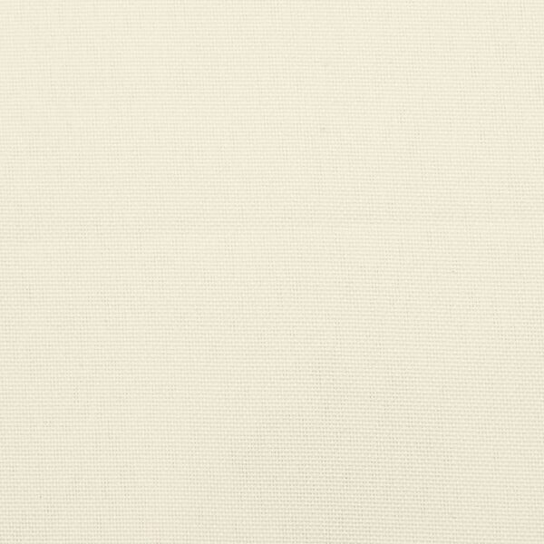 vidaXL وسائد كرسي 6 ق أبيض كريمي 50×50×7 سم قماش