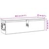vidaXL صندوق ألومنيوم 80.5&times;22&times;22 سم فضي