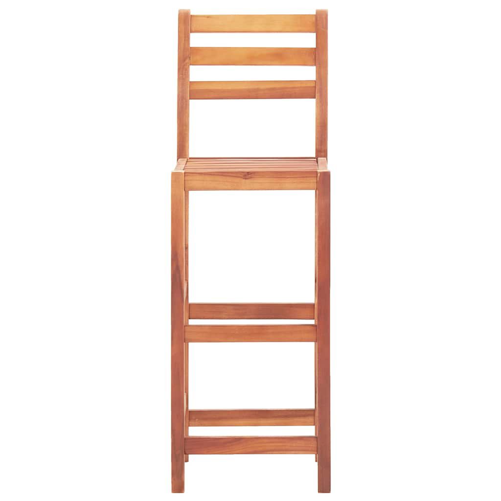 مقاعد بار vidaXL 2 ق خشب سنط صلب