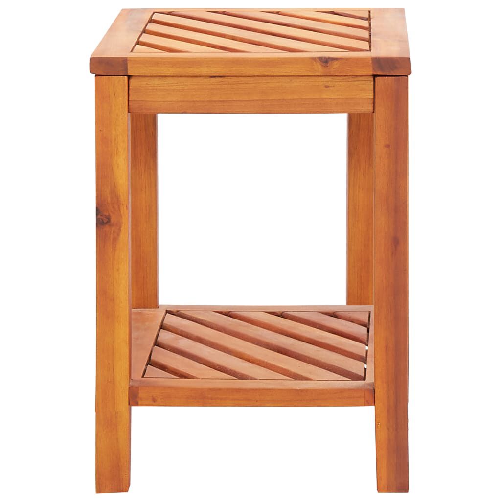 vidaXL طاولة جانبية خشب أكاسيا صلب 45×33×45 سم
