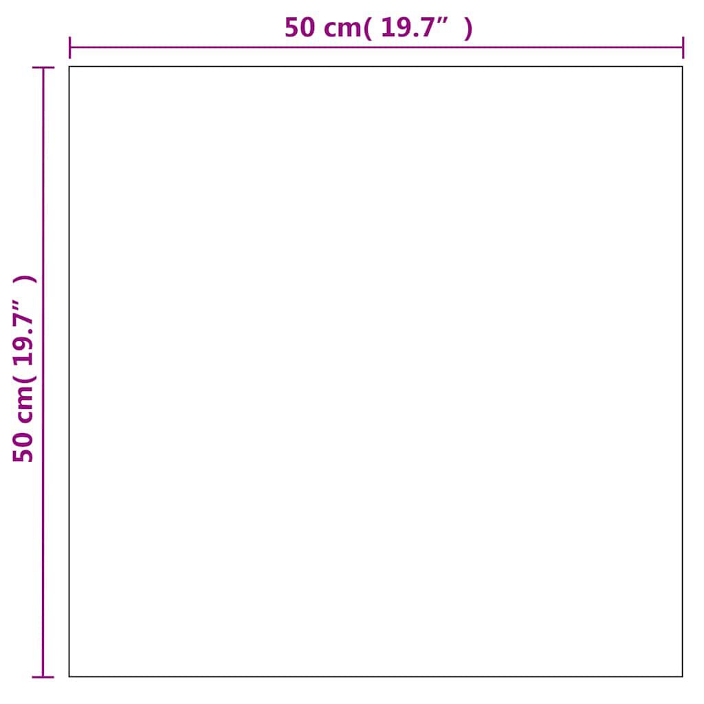مرآة حائط 50x50 سم زجاج مربّع vidaXL