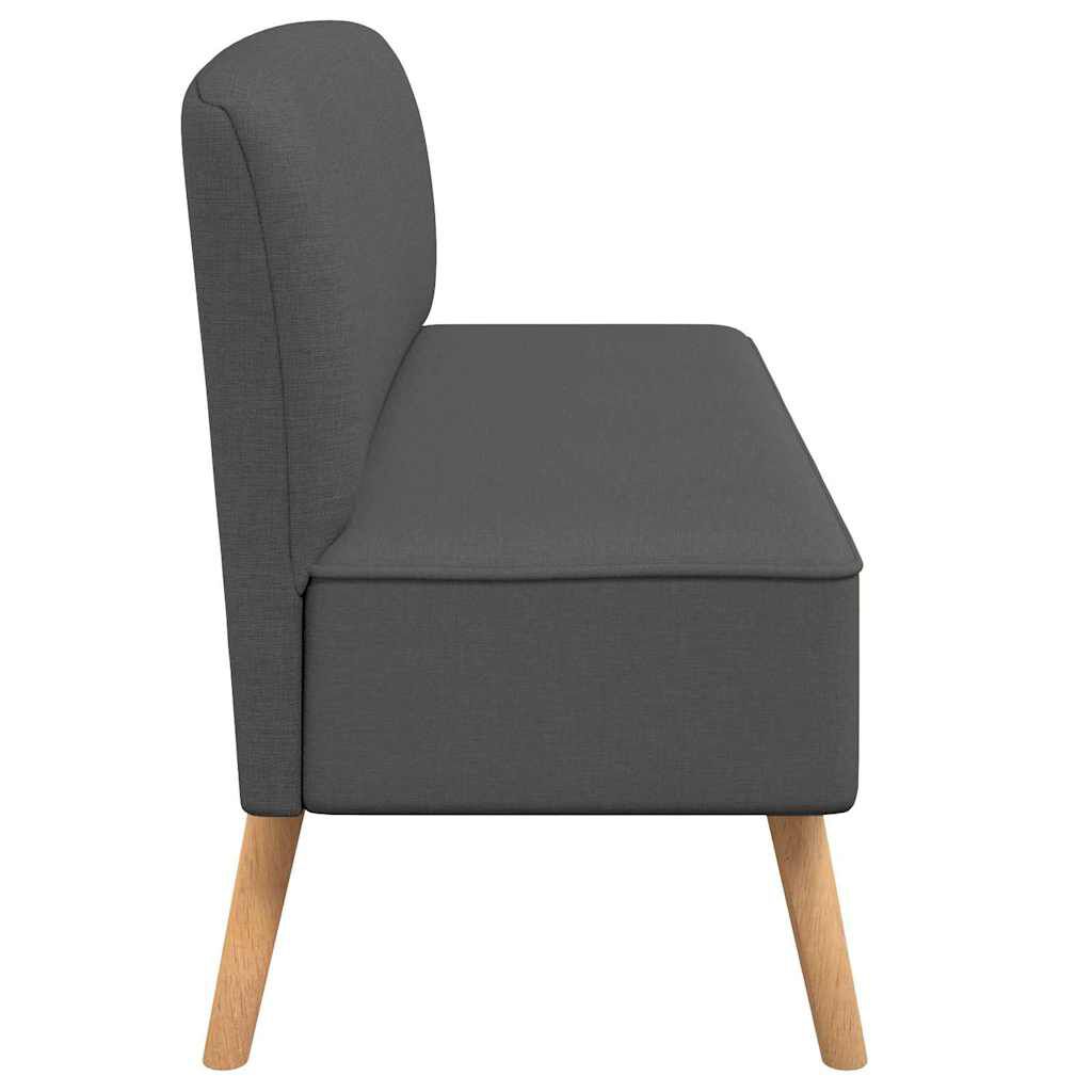 vidaXL أريكة قماش 117×55.5×77 رمادي داكن