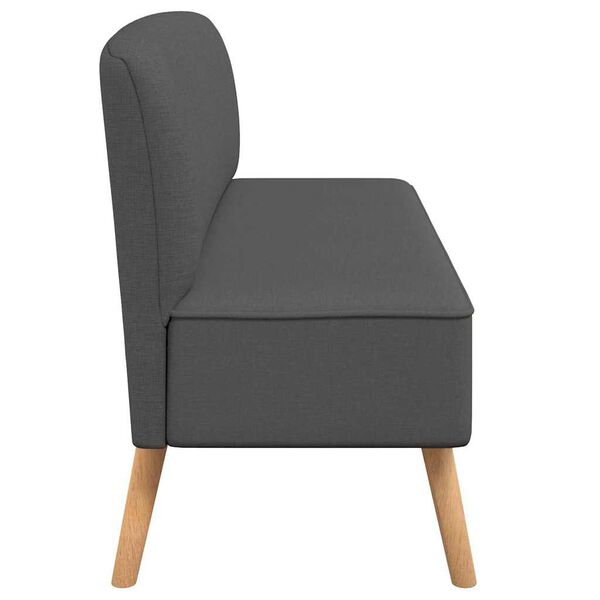 vidaXL أريكة قماش 117×55.5×77 رمادي داكن