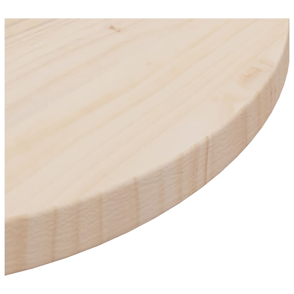 vidaXL سطح طاولة قطر 2,5x40 سم خشب صنوبر صلب