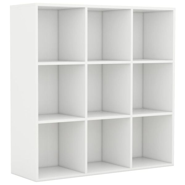 vidaXL خزانة كتب أبيض 98x29x97,5 سم خشب صناعي