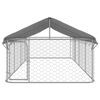 vidaXL منزل كلب خارجي مع سقف 150x200x600 سم