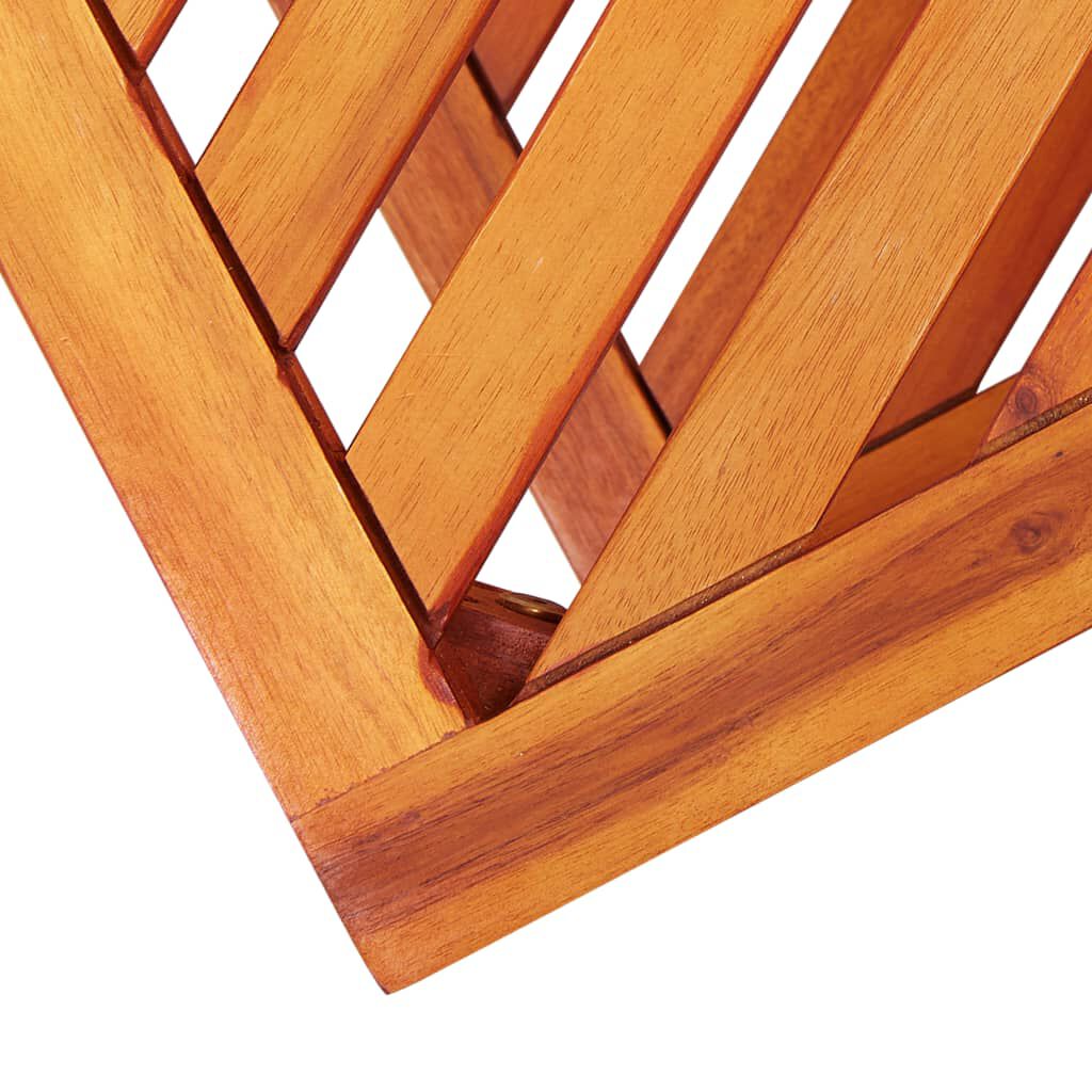 vidaXL طاولة جانبية خشب أكاسيا صلب 45×33×45 سم