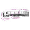 vidaXL طقم جلسة حديقة 8 قطع مع وسائد فولاذ أبيض