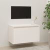vidaXL خزانات حائط لون أبيض 35x30x60 سم خشب صنوبر صلب