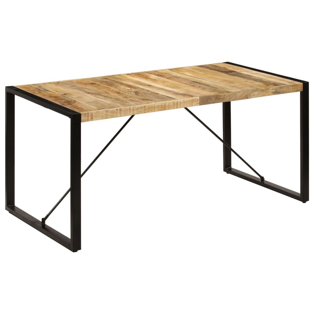 vidaXL طاولة طعام 160×80×75 سم خشب مانجو صلب